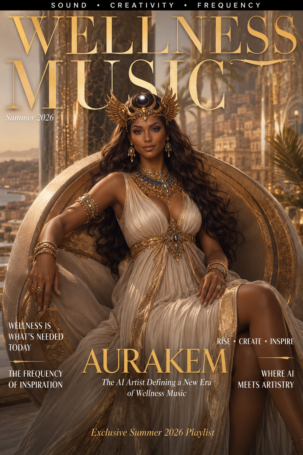 AURAKEM Wellness Music magazine cover